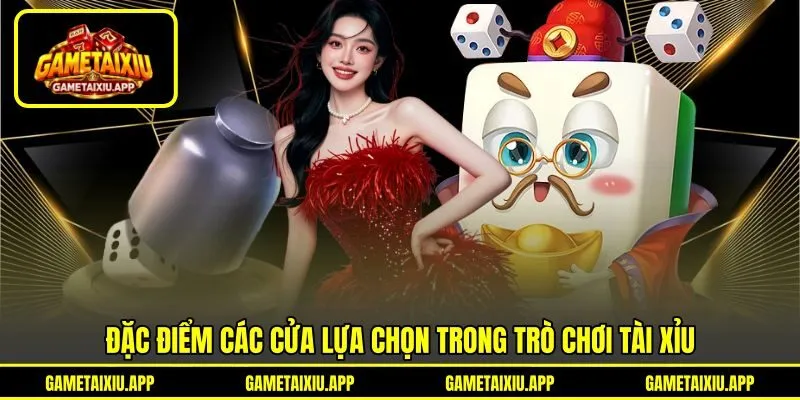 Đặc điểm các cửa lựa chọn trong trò chơi tài xỉu
